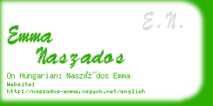 emma naszados business card